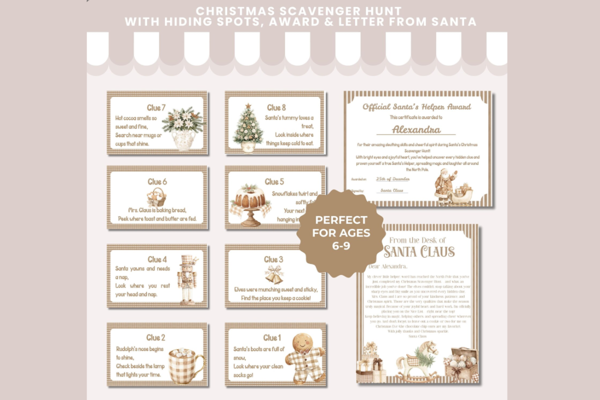 Christmas Scavenger Hunt Game