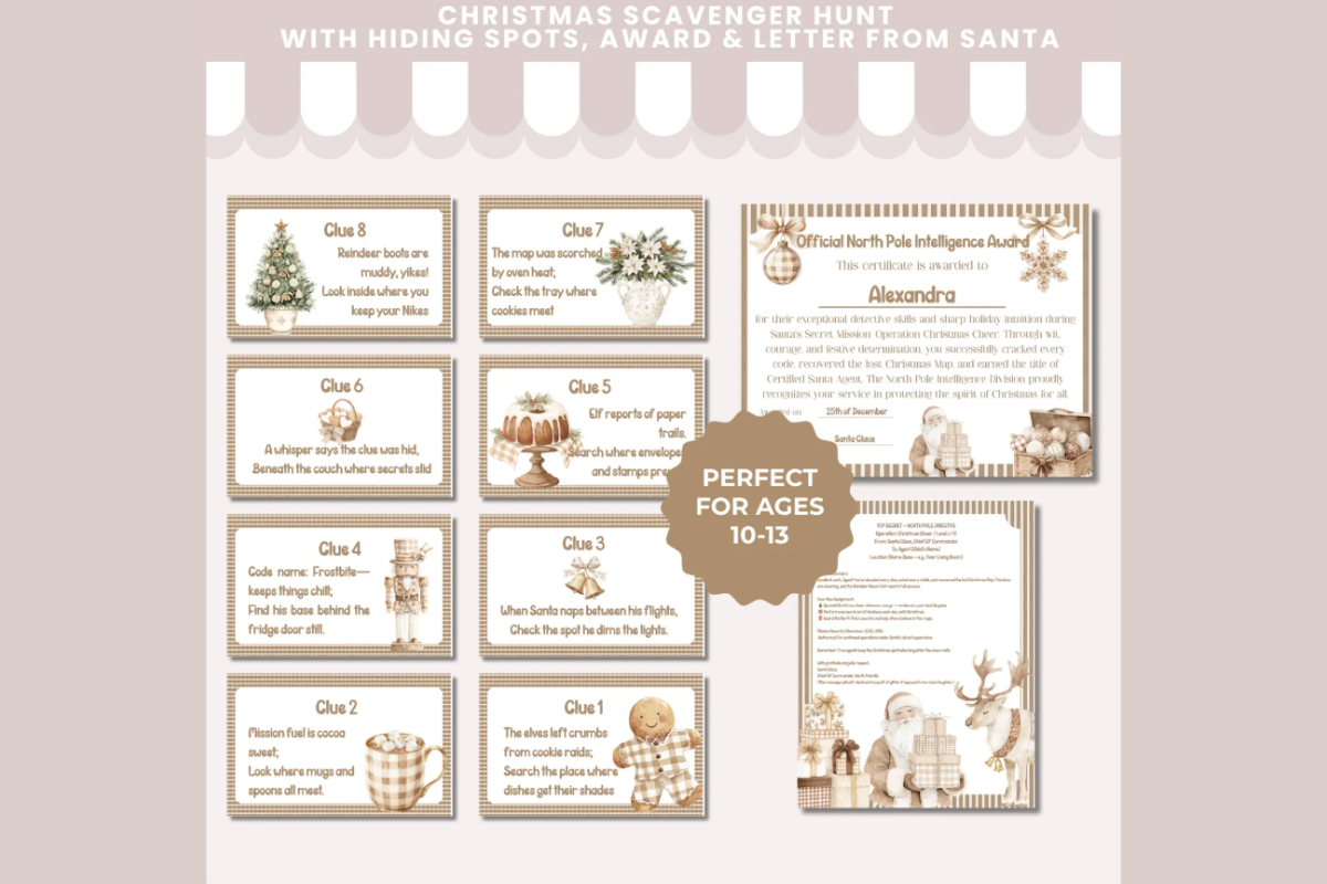 Christmas Scavenger Hunt Game
