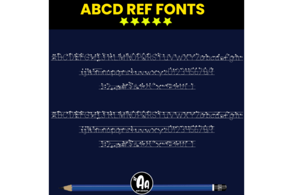 Dashed Arrows Lined Duo Font - Preview 1