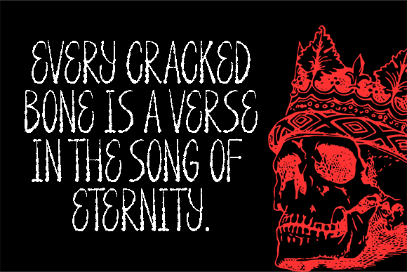 Grave Bones Font font preview - 1