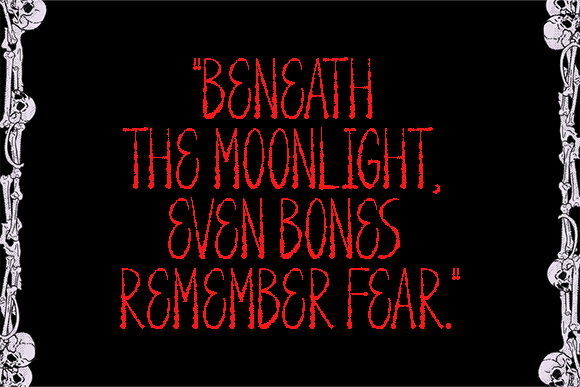Grave Bones Font font preview - 3