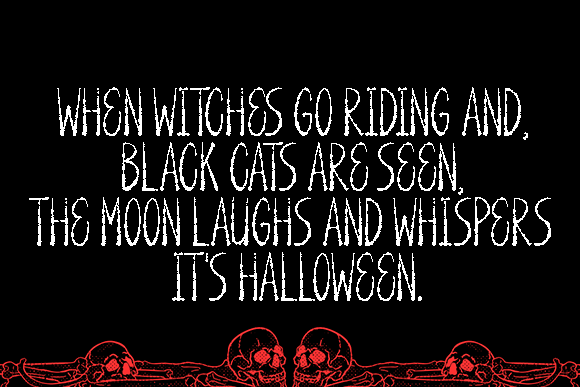 Grave Bones Font font preview - 5