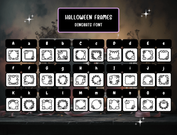 Halloween Frames Font - Preview 1