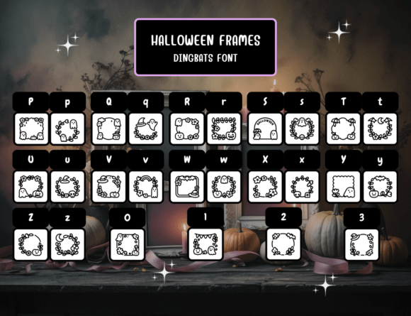 Halloween Frames Font - Preview 2
