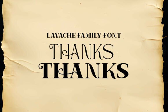 Lavache Font PNG with transparent background - Preview 6