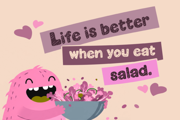 Lettuce Chalk Font PNG with transparent background - Preview 2