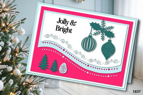 Multi Layer Christmas Gift Card SVG 1837 Boże Narodzenie Rękodzieło 3D SVG Przez kamrun82