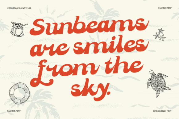 Palrome Font PNG with transparent background - Preview 4