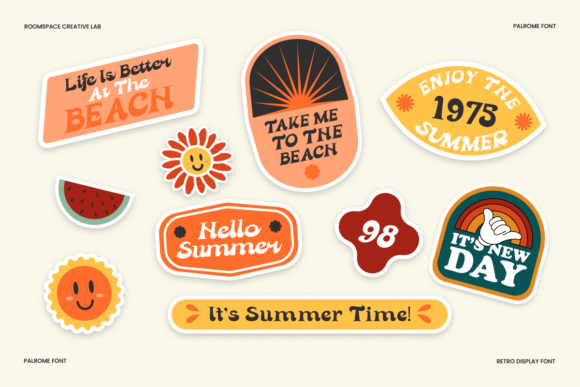 Palrome Font PNG with transparent background - Preview 6