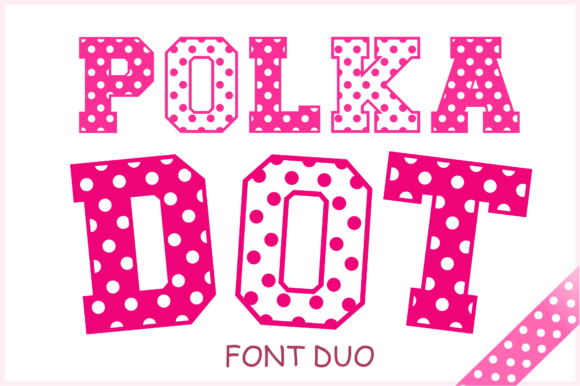 Preview specimen of Polka Dot Duo decorative font