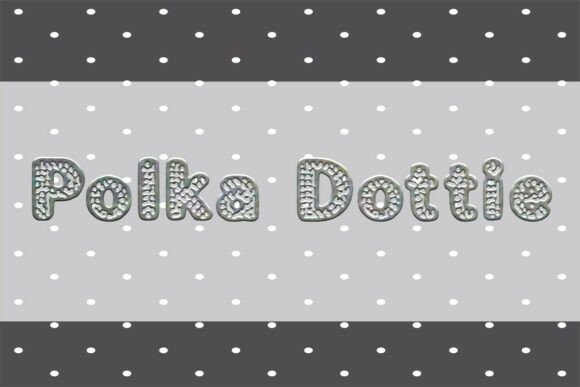 Polka Dottie Font PNG with transparent background - Preview 1