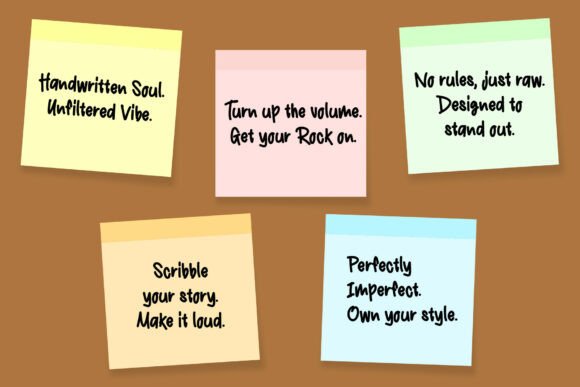 Rocky Roll Font PNG with transparent background - Preview 6