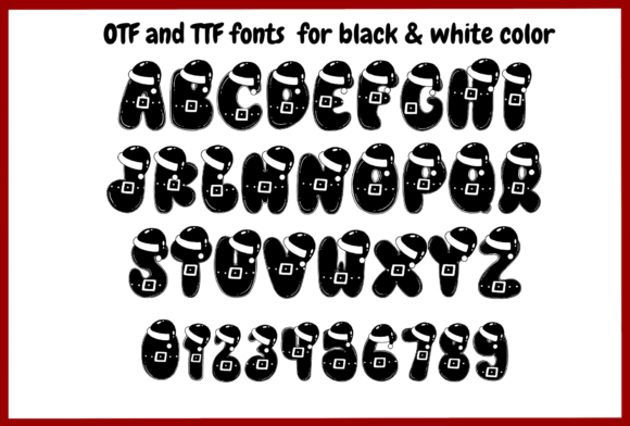 Santa Style Font PNG with transparent background - Preview 5