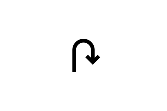 U-Turn Right Arrow Icon