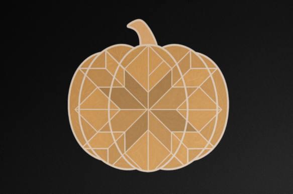 Barn Quilt Pumpkin Design