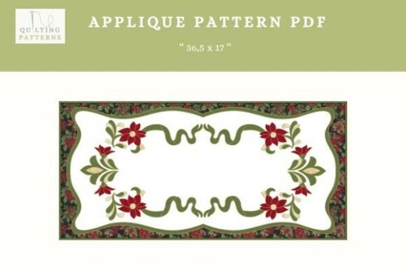 Christmas Garland Applique Pattern