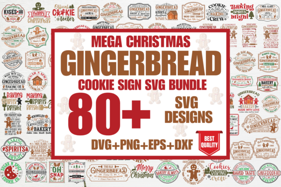 Christmas Gingerbread SVG Bundle