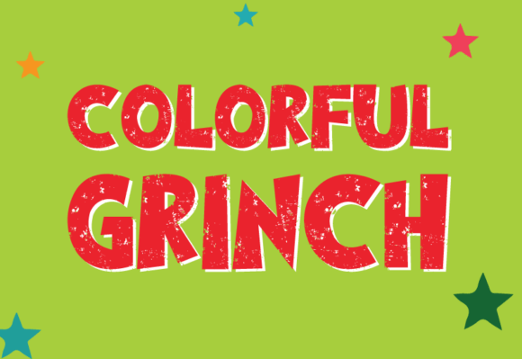 Colorful Grinch Font - Preview 2