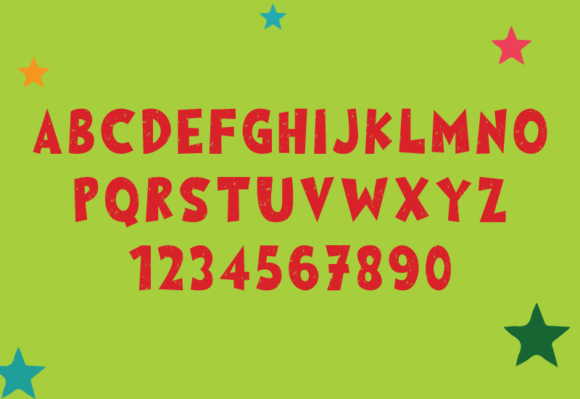 Colorful Grinch Font - Preview 3