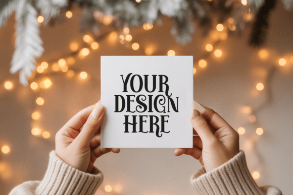 Soft Neutral 5x7 Card Mockup Flatlay