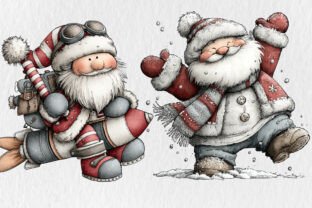 Whimsical Christmas Santa Clipart Graphic by Rose Art · Creative Fabrica