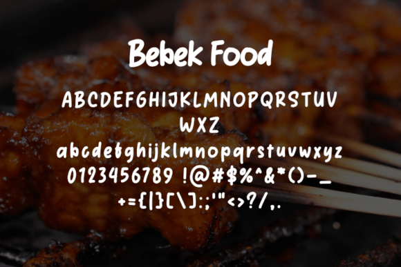 Bebek Food Font - Preview 1