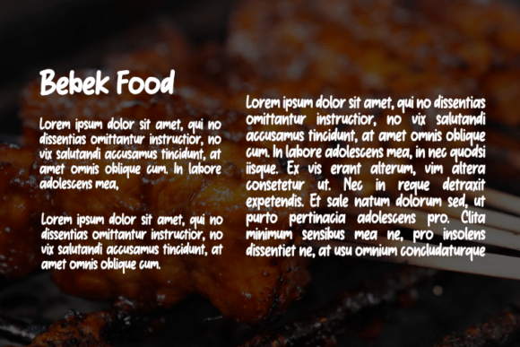 Bebek Food Font - Preview 2