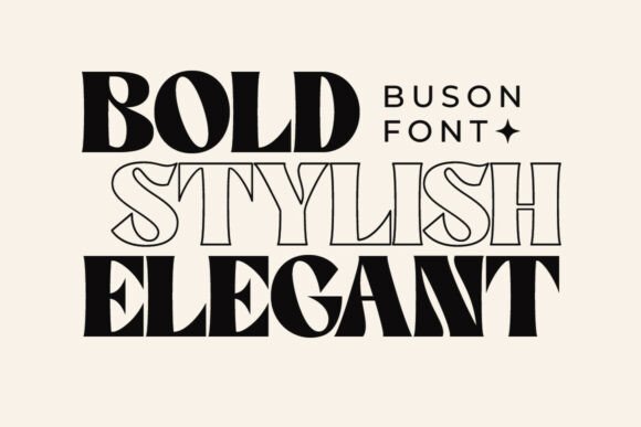 Buson Font - Preview 1