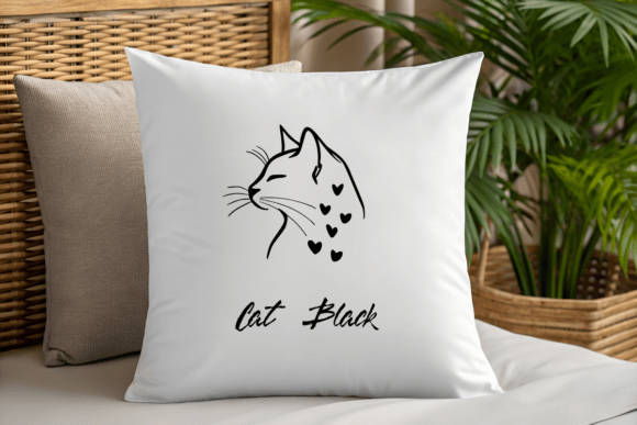 Cat Line Drawing Font - Preview 4