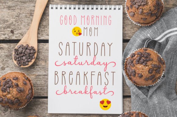 Chocolate Cupcake Duo Font PNG with transparent background - Preview 2