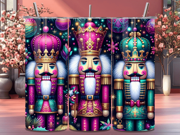 Christmas Nutcracker Bright Tumbler Wrap