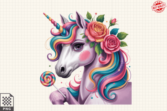 Colorful Unicorn Latin Club PNG Clipart Grafica Illustrazioni Stampabili Di Graphics Expert
