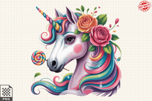 Colorful Unicorn Latin Club PNG Clipart Graphic Illustrations By Graphics Expert