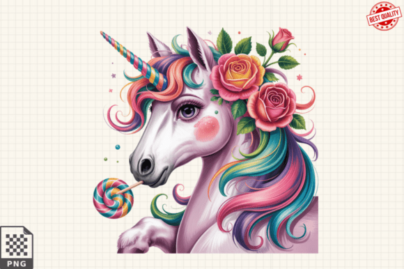 Colorful Unicorn Latin Club PNG Clipart Graphic Illustrations By Graphics Expert