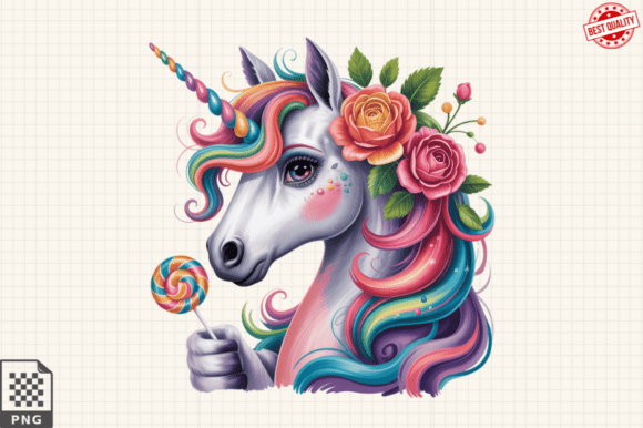 Colorful Unicorn Latin Club PNG Clipart Graphic Illustrations By Graphics Expert