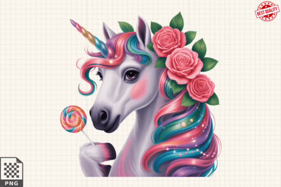 Colorful Unicorn Latin Club PNG Clipart Graphic Illustrations By Graphics Expert