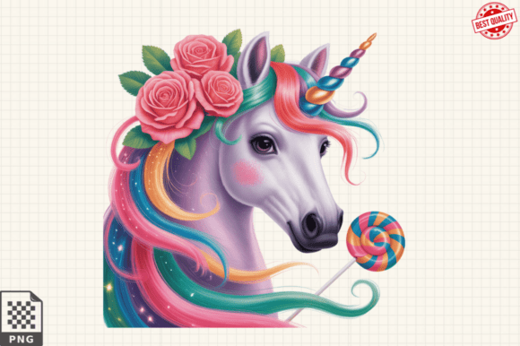 Colorful Unicorn Latin Club PNG Clipart Graphic Illustrations By Graphics Expert