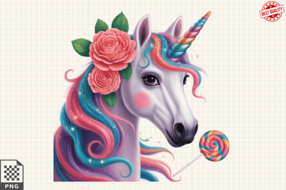 Colorful Unicorn Latin Club PNG Clipart Graphic Illustrations By Graphics Expert