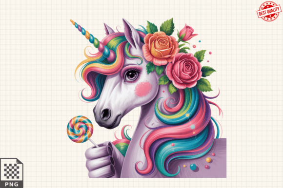 Colorful Unicorn Latin Club PNG Clipart Graphic Illustrations By Graphics Expert