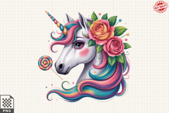 Colorful Unicorn Latin Club PNG Clipart Graphic Illustrations By Graphics Expert