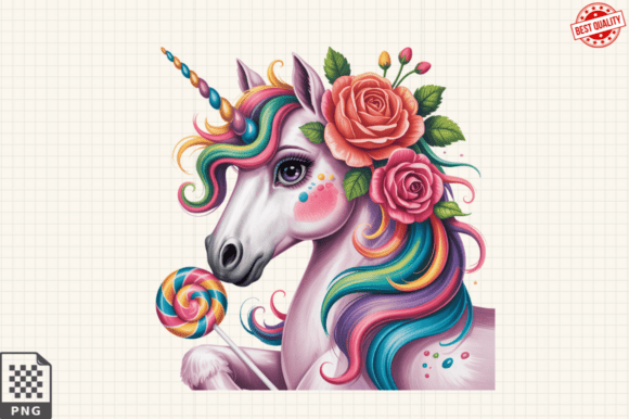 Colorful Unicorn Latin Club PNG Clipart Graphic Illustrations By Graphics Expert