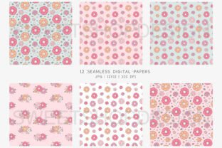 Digital Paper RETRO SPRING Graphic by Sweet Shop Design · Creative Fabrica