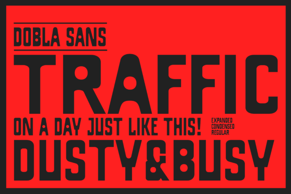 Dobla Sans Font PNG with transparent background - Preview 1