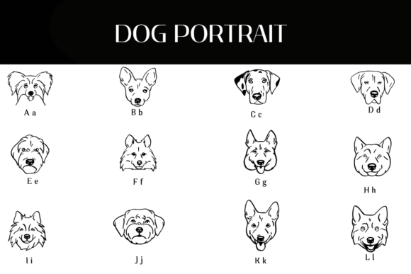 Dog Portrait Font - Preview 1