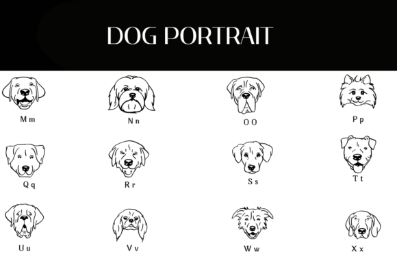 Dog Portrait Font - Preview 2