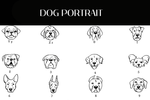 Dog Portrait Font - Preview 3