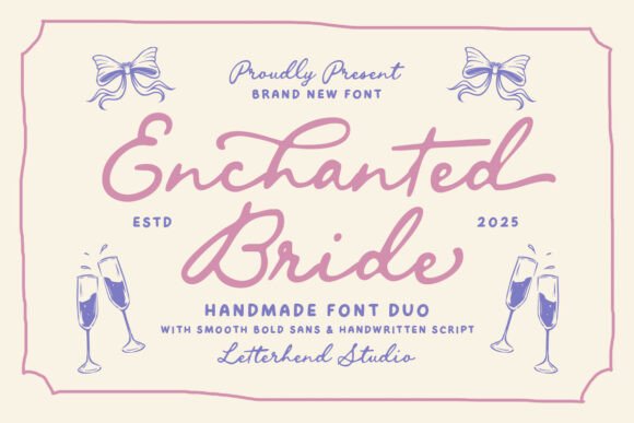 Enchanted Bride romantic font duo