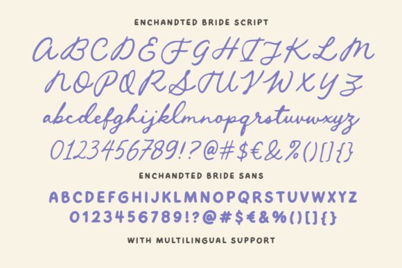 Enchanted Bride Font PNG with transparent background - Preview 4