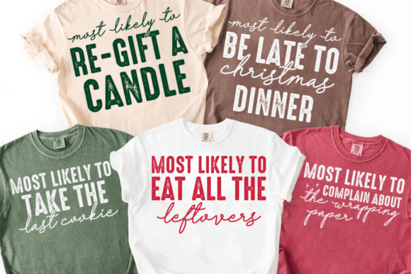 Funny Family Christmas PNG, Most Likely