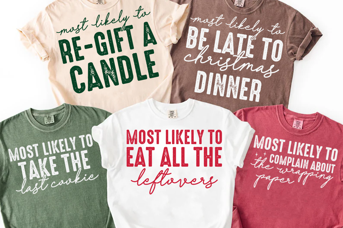 Funny Family Christmas PNG, Most Likely